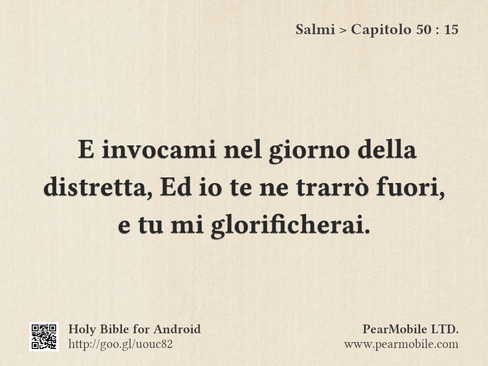 Salmi, Capitolo 50:15